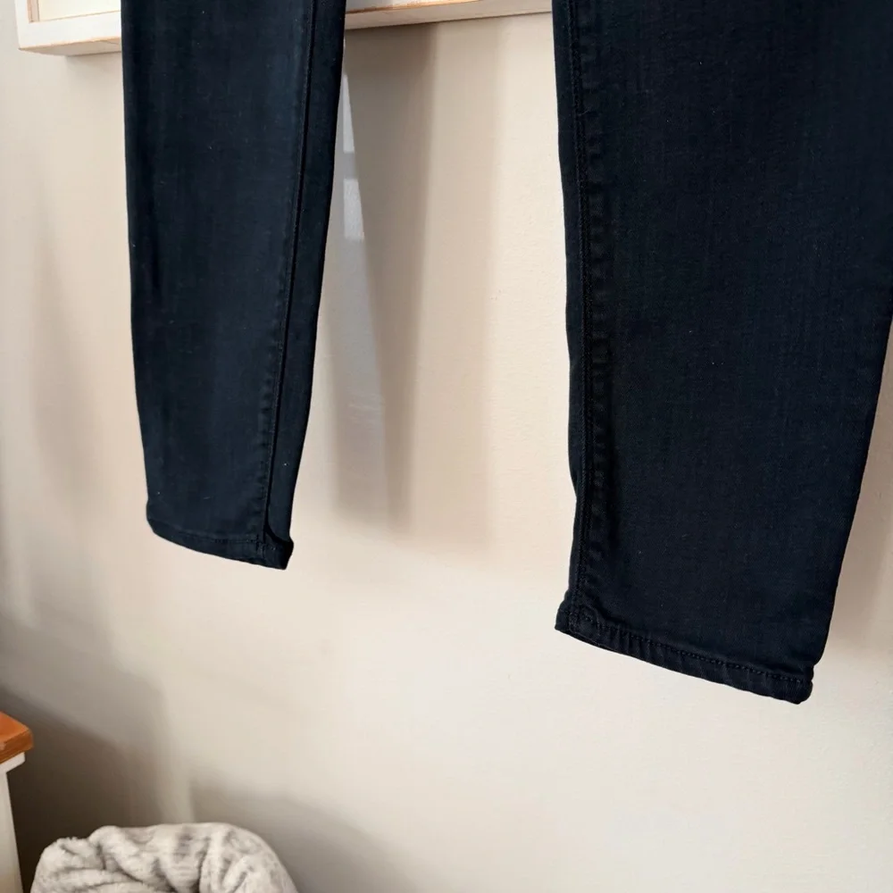 HUDSON Krista Ankle Super Skinny Black Denim Jeans Pants Slim 28 Like New